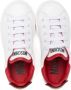 Moschino Kids Teddy-patch contrast-trim leather sneakers White - Thumbnail 3