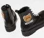 Moschino Kids Teddy patch lace-up boots Black - Thumbnail 2