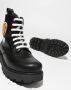 Moschino Kids Teddy patch lace-up boots Black - Thumbnail 3