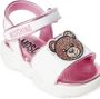 Moschino Kids Teddy-patch leather sandals White - Thumbnail 4