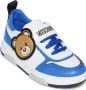 Moschino Kids Teddy-patch leather sneakers White - Thumbnail 4