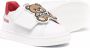 Moschino Kids Teddy patch low-top sneakers White - Thumbnail 2
