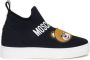 Moschino Kids Teddy-patch sock-style sneakers Black - Thumbnail 2