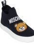 Moschino Kids Teddy-patch sock-style sneakers Black - Thumbnail 4