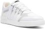 Moschino lace-detailed panelled trainers White - Thumbnail 2