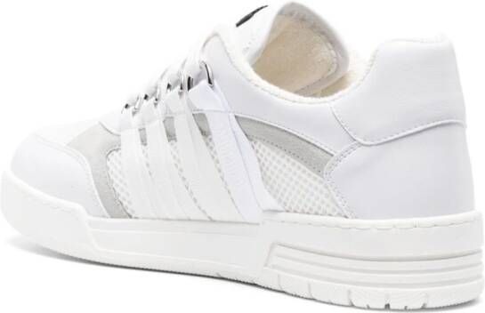 Moschino lace-detailed panelled trainers White