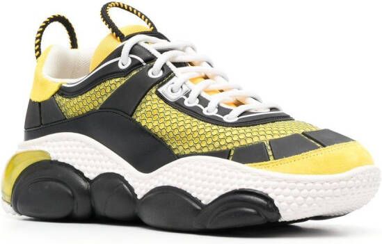 Moschino layered low-top sneakers Yellow