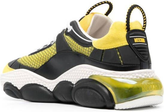 Moschino layered low-top sneakers Yellow