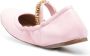 Moschino leather ballerina shoes Pink - Thumbnail 3