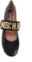 Moschino lettering logo ballerina shoes Black - Thumbnail 4