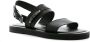 Moschino logo-appliqué sandals Black - Thumbnail 2