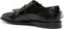 Moschino logo-buckle leather monk shoes Black - Thumbnail 3
