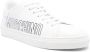 Moschino logo-debossed leather sneakers White - Thumbnail 2