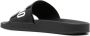Moschino logo-debossed open-toe slides Black - Thumbnail 3