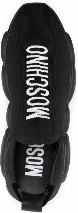 Moschino logo-detail Teddy sneakers Black