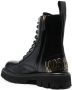 Moschino logo-embossed ankle boots Black - Thumbnail 3