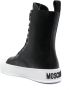 Moschino logo-embossed high-top sneakers Black - Thumbnail 3