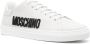 Moschino logo-embossed lace-up leather sneakers Grey - Thumbnail 2