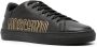 Moschino logo-debossed leather sneakers Black - Thumbnail 2