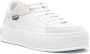 Moschino logo-embossed leather sneakers White - Thumbnail 2
