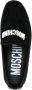 Moschino logo-embossed short-pile loafers Black - Thumbnail 4