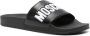 Moschino logo-embossed slides Black - Thumbnail 2