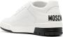 Moschino logo-embroidered low-top sneakers White - Thumbnail 3
