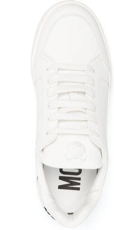 Moschino logo-embroidered low-top sneakers White
