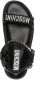 Moschino logo-embroidered touch-strap sandals Black - Thumbnail 4
