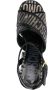 Moschino logo-jacquard 140mm sandals Black - Thumbnail 4