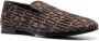 Moschino logo-jacquard 20mm loafers Brown - Thumbnail 2