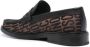 Moschino logo-jacquard canvas loafers Brown - Thumbnail 3