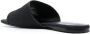 Moschino logo-jacquard leather sandals Black - Thumbnail 3