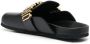Moschino logo-lettered closed-toe sandals Black - Thumbnail 3