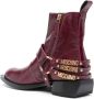 Moschino logo-lettering 40mm ankle boots Red - Thumbnail 3