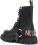 Moschino logo-lettering ankle boots Black - Thumbnail 3