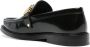 Moschino logo-lettering leather loafers Black - Thumbnail 3
