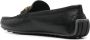 Moschino logo-lettering leather loafers Black - Thumbnail 3