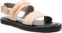 Moschino logo-lettering leather sandals Neutrals - Thumbnail 2