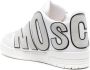 Moschino logo-lettering leather sneakers White - Thumbnail 3
