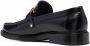 Moschino logo-letterins leather loafers Black - Thumbnail 3