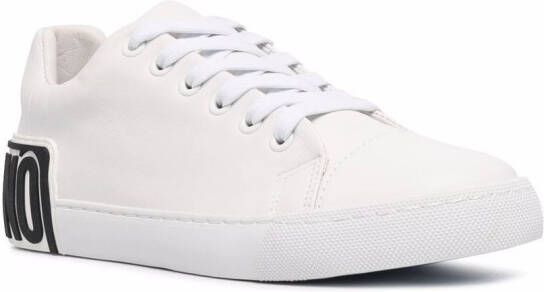 Moschino logo low-top sneakers White