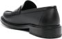 Moschino logo-patch leather loafers Black - Thumbnail 2