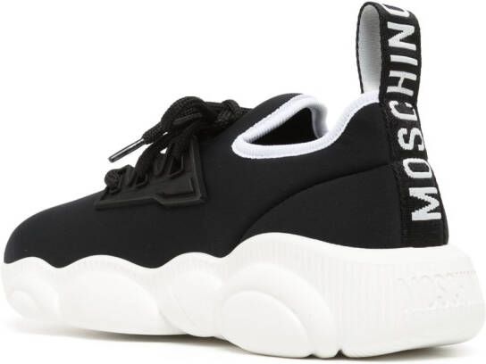Moschino logo-patch low-top sneakers Black