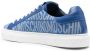 Moschino logo-pattern low-top sneakers Blue - Thumbnail 3