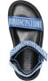 Moschino logo-pattern touch-strap sandals Blue - Thumbnail 4