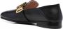 Moschino logo plaque almond-toe loafers Black - Thumbnail 3