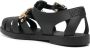 Moschino logo-plaque caged sandals Black - Thumbnail 3