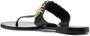 Moschino logo-plaque flat sandals Black - Thumbnail 3