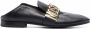 Moschino logo-plaque leather loafers Black - Thumbnail 5